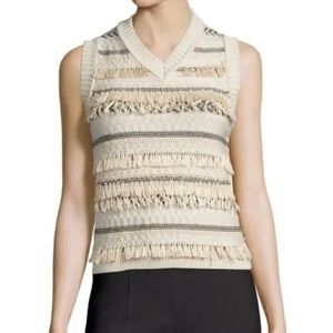 Tory Burch Vest Wool Jacquard Sweater Vest